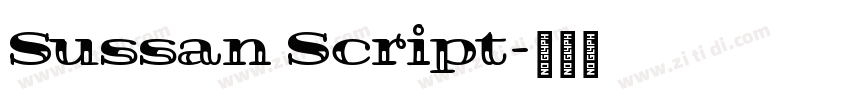 Sussan Script字体转换